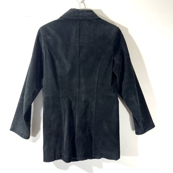 Cherokee Genuine Suede Leather Jacket Zip Front Washable - Picture 5 of 8